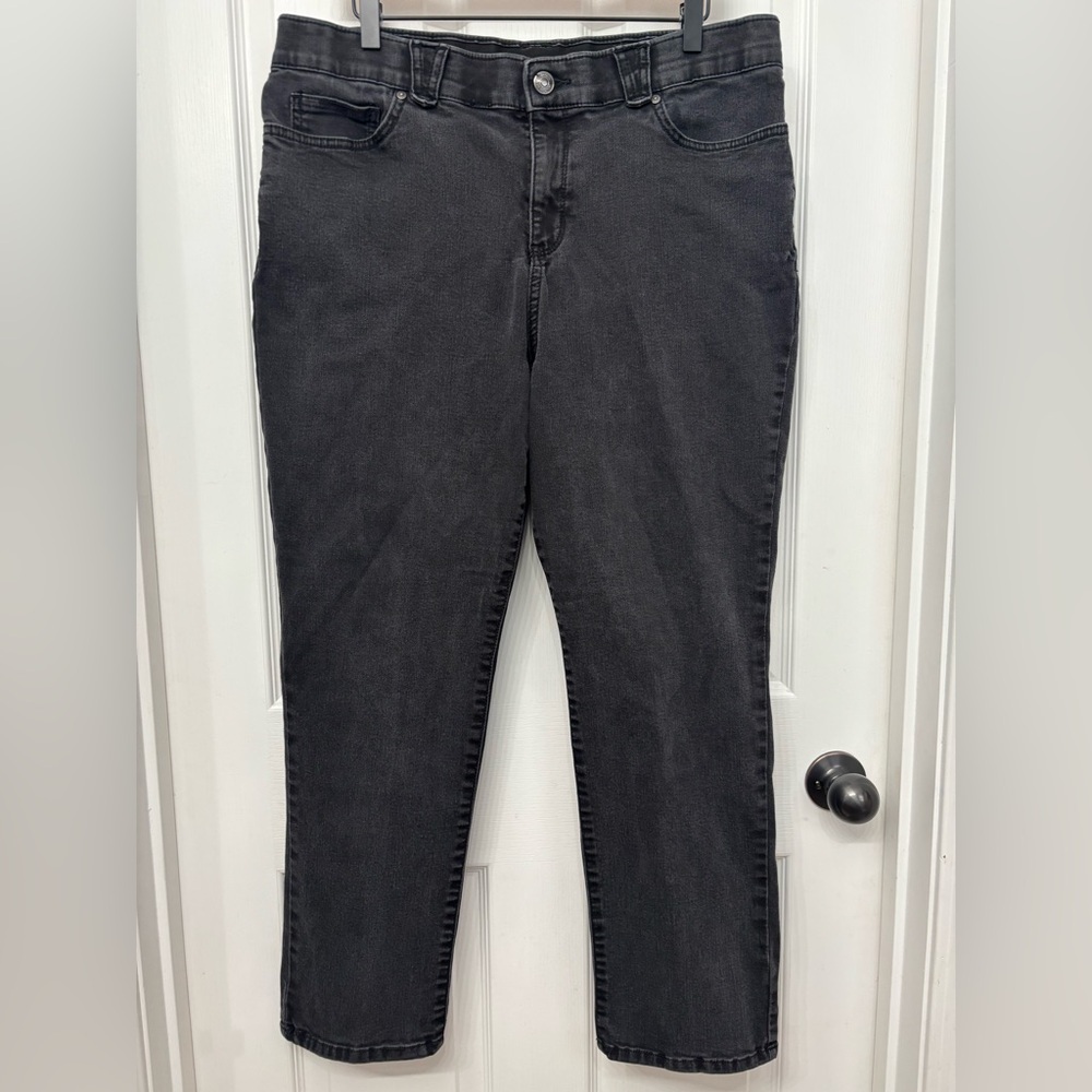 Black Stretch Slim Jeans | Gloria Vanderbilt Petite 16